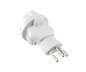 Preview: Power adapter Switzerland CEE 7/3 socket to CHE type J 10A 10A fuse, white