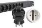 Preview: Power adapter Switzerland CEE 7/3 socket to CHE type J