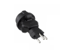 Preview: Adapter zasilania Szwajcaria gniazdo CEE 7/3 do bezpiecznika CHE typ J 10A 10A, czarny
