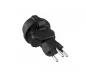 Preview: Power adapter Switzerland CEE 7/3 socket to CHE type J 10A 10A fuse, black