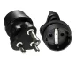 Preview: Power adapter South Africa/India CEE 7/3 socket to ZAF 3pin plug type M, YL-8023