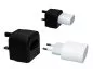 Preview: Power adapter EU power supply to UK type G plug, 3A, black