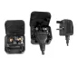 Preview: Stromadapter EU Buchse auf UK Typ G Stecker, 3A, verschraubt, schwarz Preview: Stromadapter EU Buchse auf UK Typ G Stecker, 3A, verschraubt, schwarz