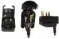 Preview: Adattatore di corrente da presa CEE 7/3 a spina UK tipo G, 10A, avvitato, nero
