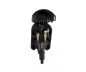 Preview: Stromadapter CEE 7/3 Buchse auf UK Typ G Stecker, 5A, verschraubt, schwarz