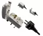 Preview: Stromadapter CEE 7/3 Buchse auf UK Typ G Stecker, 5A, verschraubt, schwarz