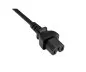 Preview: Warm device cable C14 to C15, 0,75mm², extension, VDE, black, length 1,00m