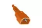 Preview: Apparaatkabel C14 naar C15, 1mm², VDE, IEC 60320-C14/C15, verlenging, oranje, lengte 2,00m