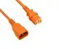 Preview: Warm appliance cable C14 to C15, 1mm², VDE, orange