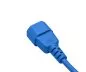 Preview: Cold appliance cable C13 to C14, 0,75mm², extension, VDE, blue, length 1,00m
