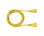 Preview: Cold appliance cable C13 to C14, 0,75mm², extension, VDE, yellow, length 1,00m