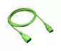 Preview: Napájací kábel C13 na C14, zelený, 0,75 mm², predlžovací, VDE, dĺžka 1,00 m