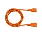 Preview: Voedingskabel C13 naar C14, 0,75mm², verlenging, VDE, oranje, lengte 1,00m