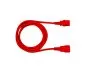 Preview: Cold appliance cable C13 to C14, 0,75mm², extension, VDE, red, length 1,00m