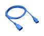 Preview: Napájecí kabel C13 na C14, 1mm², prodlužovací, VDE, modrý, délka 3m