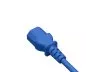 Preview: Cable de alimentación C13 a C14, azul, 1mm², prolongación, VDE, longitud 3m