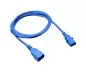 Mobile Preview: Cold appliance cable C13 to C14, 1mm², extension, VDE, blue, length 5,00m