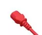 Preview: Cold appliance cable C13 to C14, 1mm², extension, VDE, red, length 5,00m