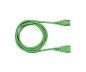 Preview: Cable de alimentación C13 a C14, 0,75 mm², prolongación, VDE, verde, longitud 1,80 m