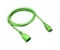 Preview: Cold appliance cable C13 to C14, 0,75mm², extension, VDE, green, length 1,80m