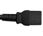 Preview: Napájecí kabel C13 až C14, prodlužovací, 1 mm², více homologací: VDE/UL/CCC/KTL/SAA/PSE, černý, délka 2,00 m