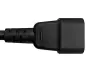 Preview: Kaltgerätekabel C13 auf C14, Verlängerung, 1mm², Multi-Zulassungen: VDE/UL/CCC/KTL/SAA/PSE, schwarz, Länge 5,00m