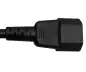 Preview: Kaltgerätekabel C13 auf C14, Verlängerung, 1mm², Multi-Zulassungen: VDE/UL/CCC/KTL/SAA/PSE, schwarz, Länge 5,00m