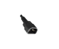 Preview: Power cable 2x C13 to C14, 1mm², extension, VDE, black, length 2.00m
