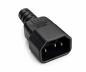 Preview: Netz Adapter Kabel C14 auf Schutzkontaktbuchse