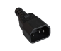Preview: Netz Adapter Kabel C14 auf Schutzkontaktbuchse