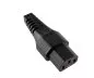 Preview: Netzkabel Europa CEE 7/7 90° auf C13, 1mm², mit Verriegelung, schwarz, Länge 2,00m