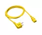 Preview: Cavo di rete Europa CEE 7/7 90° a C13, 0,75mm², VDE, giallo, lunghezza 0,50m Preview: Cavo di rete Europa CEE 7/7 90° a C13, 0,75mm², VDE, giallo, lunghezza 0,50m