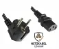 Preview: Omrežni kabel z zelo velikim presekom 1,5 mm², CEE 7/7 90° do C13, VDE-certifikat, črn, dolžina 5 m Preview: Omrežni kabel z zelo velikim presekom 1,5 mm², CEE 7/7 90° do C13, VDE-certifikat, črn, dolžina 5 m