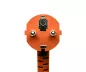 Preview: Netzkabel CEE 7/7-C13, 0,75mm², VDE, orange, 1m CEE 7/7 90°/IEC 60320-C13 Preview: Netzkabel CEE 7/7-C13, 0,75mm², VDE, orange, 1m CEE 7/7 90°/IEC 60320-C13