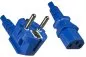 Preview: Power Cable Schuko CEE 7/7 to C13, 3.00m - Blue Preview: Power Cable Schuko CEE 7/7 to C13, 3.00m - Blue
