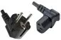 Preview: Power Cord CEE 7/7 90° to C13 90°, 0,75mm², VDE, black, length 1,80m
