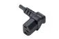 Preview: Power Cord CEE 7/7 90° to C13 90°, 1mm², VDE, black, length 5,00m
