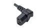 Preview: Power Cord CEE 7/7 90° to C13 90°, 0,75mm², VDE, black, length 1,80m