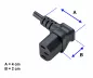 Preview: Netsnoer CEE 7/7 90° naar C13 90°, 0,75mm², VDE, zwart, lengte 1,80m Preview: Netsnoer CEE 7/7 90° naar C13 90°, 0,75mm², VDE, zwart, lengte 1,80m