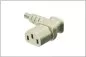 Preview: Power Cable Schuko Straight to C13 Angled, 2.00m - Grey