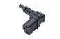 Preview: Power cable England UK type G 10A to C13 90°, 0,75mm², Approved: ASTA/SASO/HK and Singapore SM, black, length 1,80m