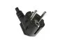 Preview: Power cable CEE 7/7 90° to C13 90° right, 0,75mm², VDE, black, length 1,80m