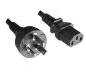 Preview: Netzkabel Argentinien Typ I auf C13, 0,75mm², Zulassung: UL de ARG, schwarz, Länge 1,80m Preview: Netzkabel Argentinien Typ I auf C13, 0,75mm², Zulassung: UL de ARG, schwarz, Länge 1,80m