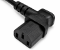 Preview: Cablu de alimentare Australia tip I la C13 90°, 0.75mm², SAA, negru, lungime 1.80m