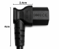 Preview: Cablu de alimentare Australia tip I la C13 90°, 0.75mm², SAA, negru, lungime 1.80m