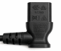 Preview: Cablu de alimentare Australia tip I la C13 90°, 0.75mm², SAA, negru, lungime 1.80m