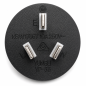 Preview: Cablu de alimentare Australia tip I la C13 90°, 0.75mm², SAA, negru, lungime 1.80m