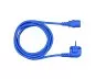 Preview: Câble secteur Europe CEE 7/7 90° sur C13, 1 mm², VDE, bleu, longueur 5,00m Preview: Câble secteur Europe CEE 7/7 90° sur C13, 1 mm², VDE, bleu, longueur 5,00m