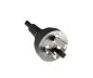 Preview: Câble secteur Chine type I sur C5, 0,75mm², 1,8m CHN 3pin/IEC 60320-C5, CCC, noir