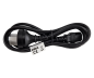 Preview: Napájací kábel Čína typ I na C13, 0,75 mm², homologácia: CCC, čierny, dĺžka 1,80 m